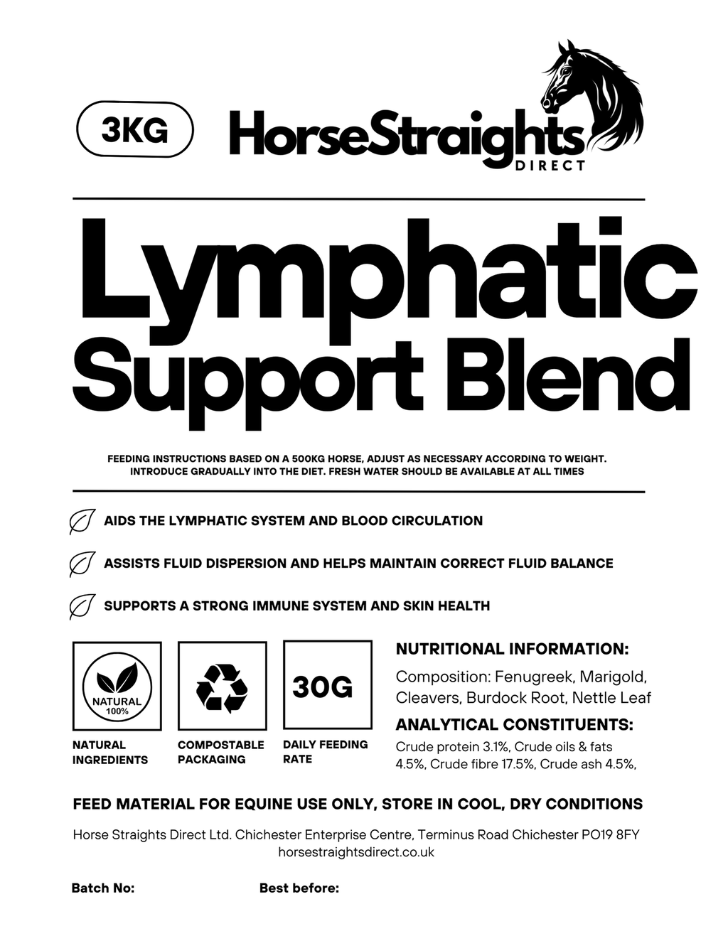 Lymphatic Support Blend for Horses - image 3 - Wellbeing Pets