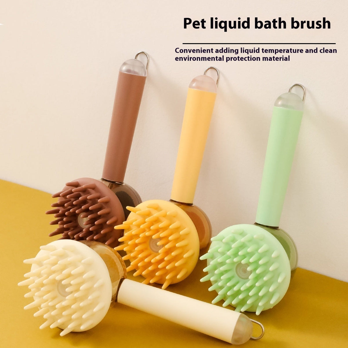 3-in-1 Pet Bath & Grooming Brush for Dogs & Cats product image