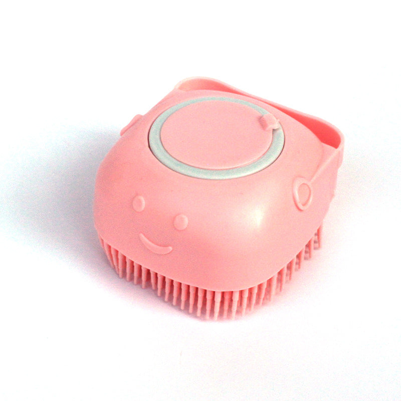 Silicone Shampoo-Dispensing Bath Brush for Dogs & Cats product image