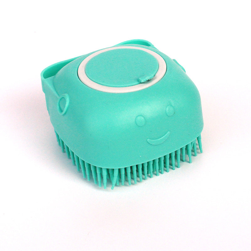 Silicone Shampoo-Dispensing Bath Brush for Dogs & Cats product image