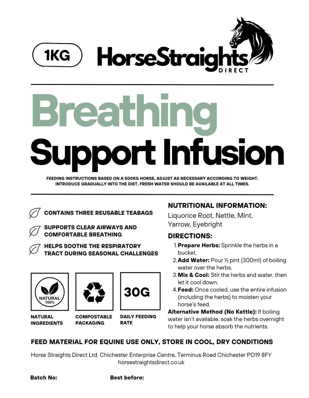 Breathing Support Infusion for Horses - image 2 - Wellbeing Pets
