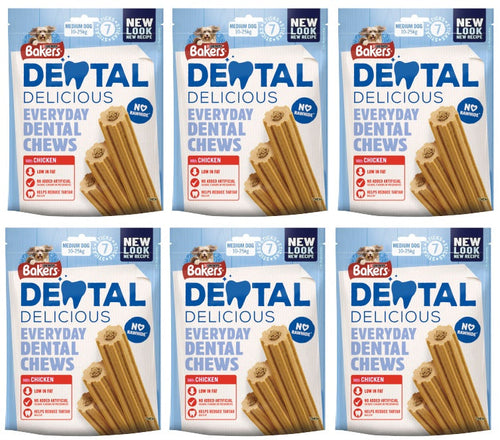 6 x Bakers Dental Medium Chicken 200G product image