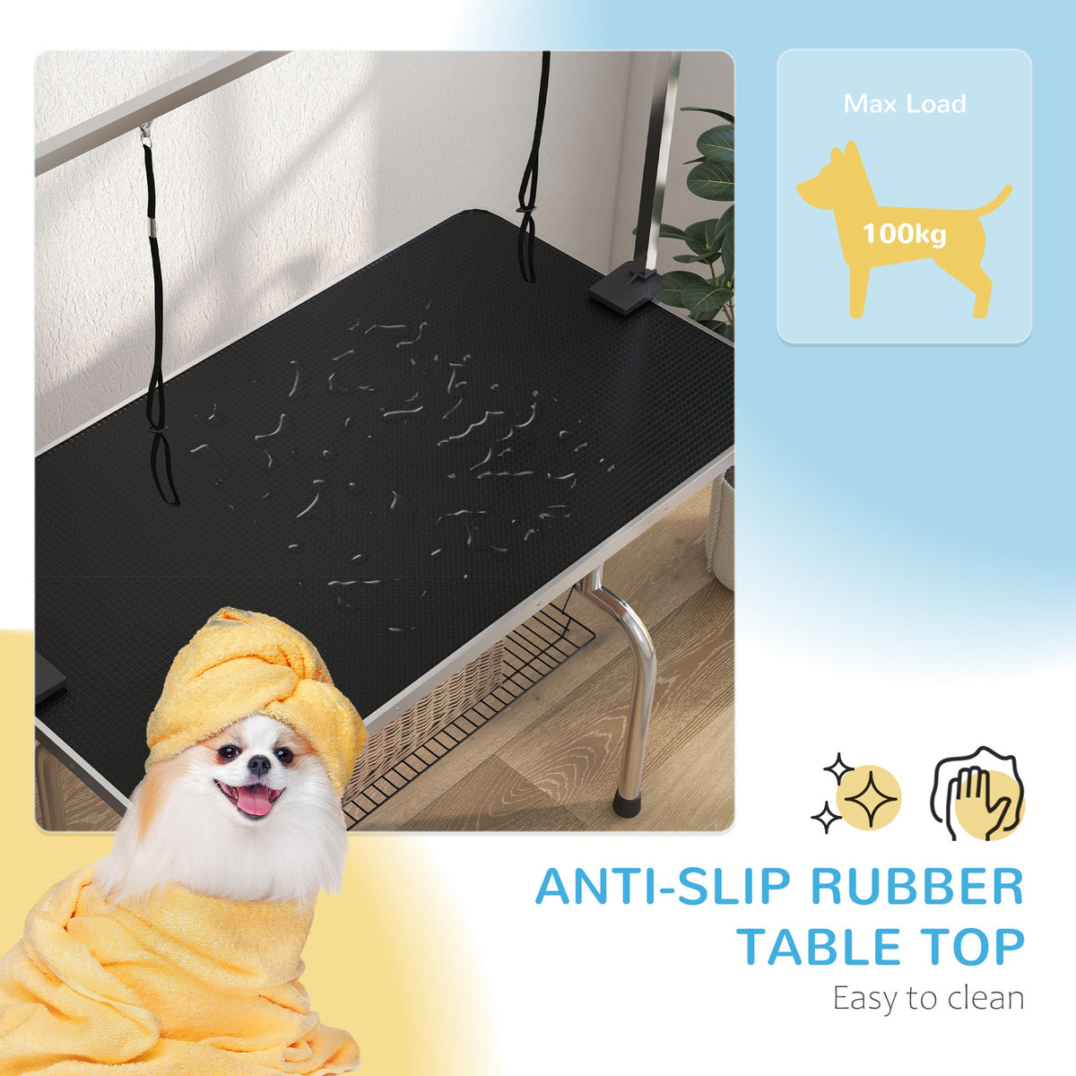 PawHut Adjustable Pet Grooming Table | 107cm product image