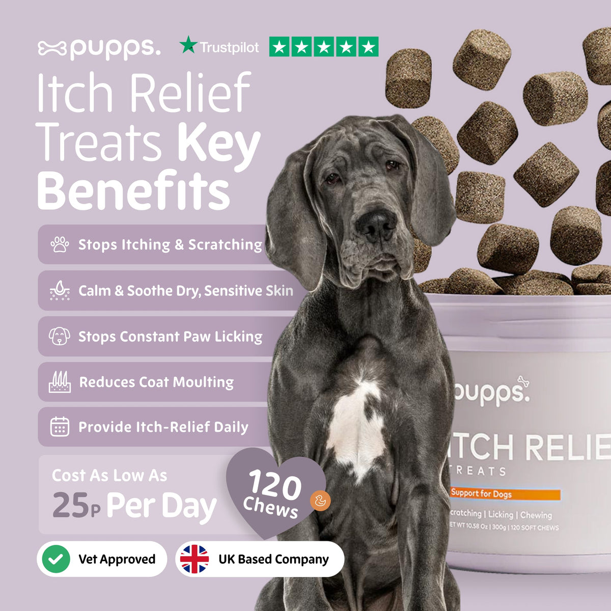 Itch Relief Treats for Dogs by Pupps – image 2