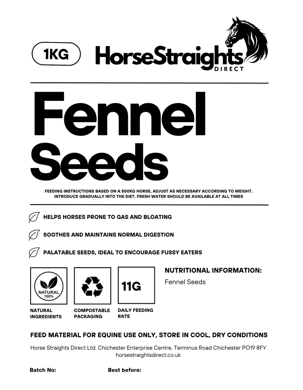 Fennel Seeds for Horses