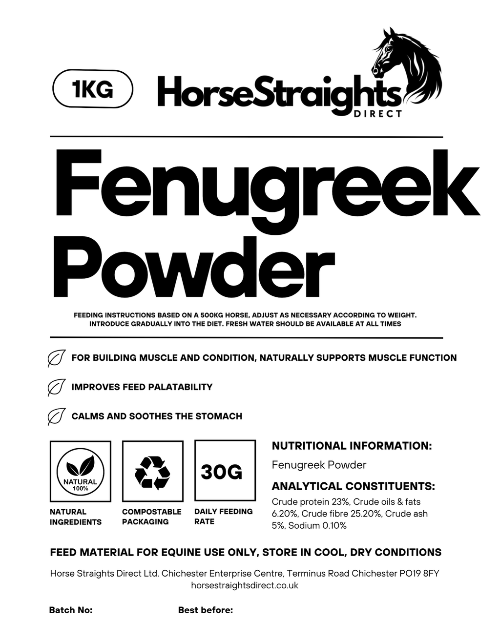 Fenugreek Powder for Horses - image 3 - Wellbeing Pets