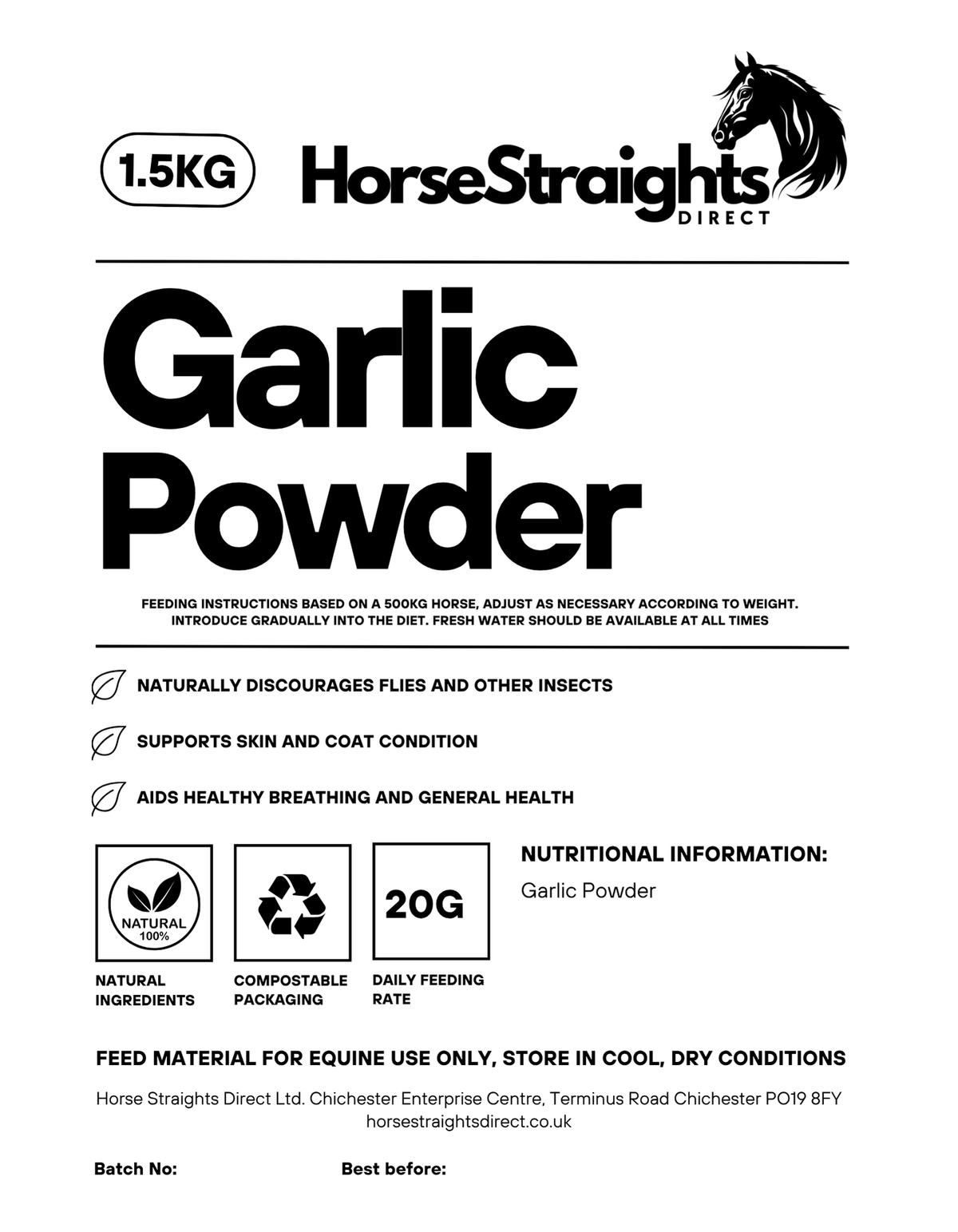 Garlic Powder for Horses - image 3 - Wellbeing Pets