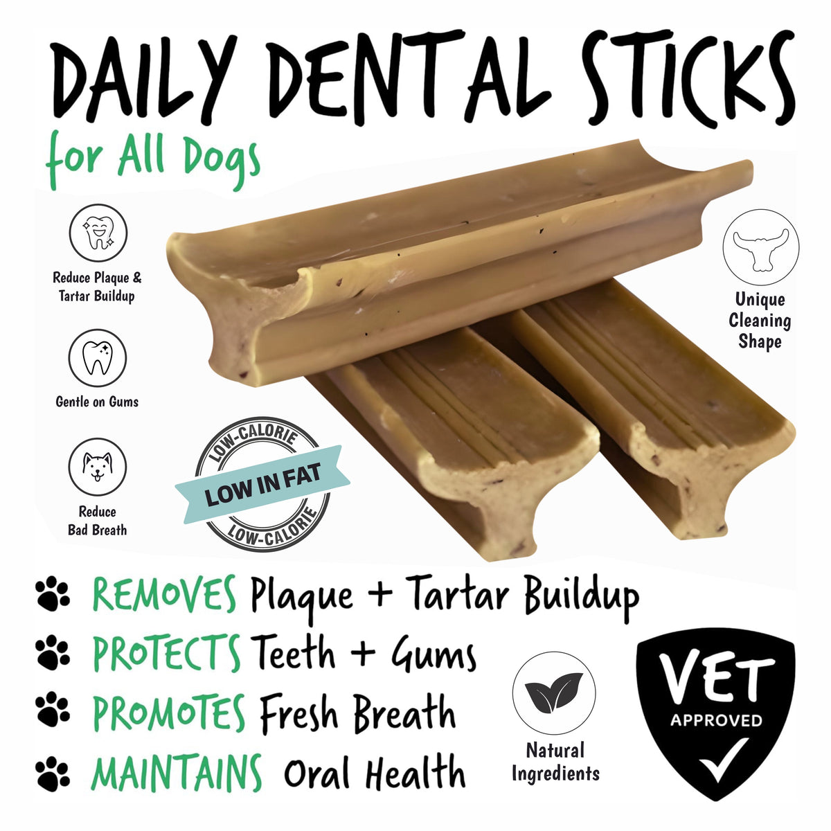 Gently Dently Chicken Dental Treats for Dogs | 175g product image