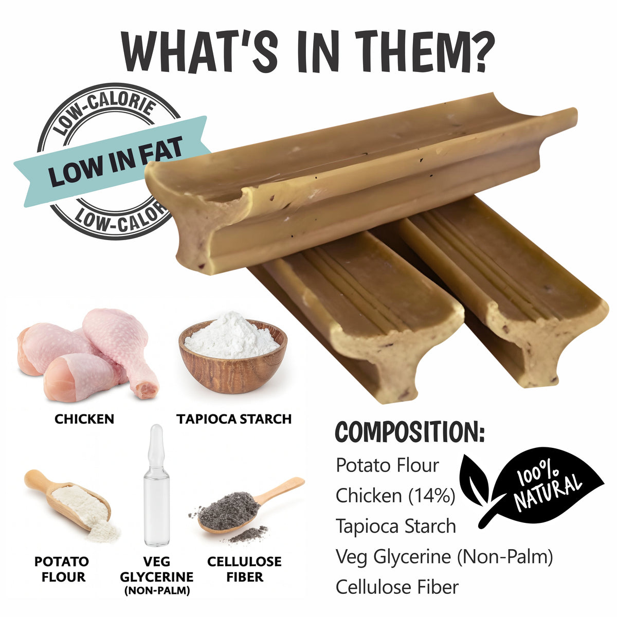 Gently Dently Chicken Dental Treats for Dogs | 175g product image