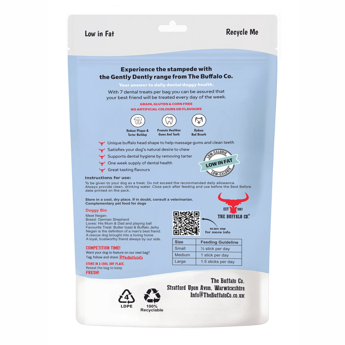 Gently Dently Salmon Dental Treats for Dogs | 175g product image