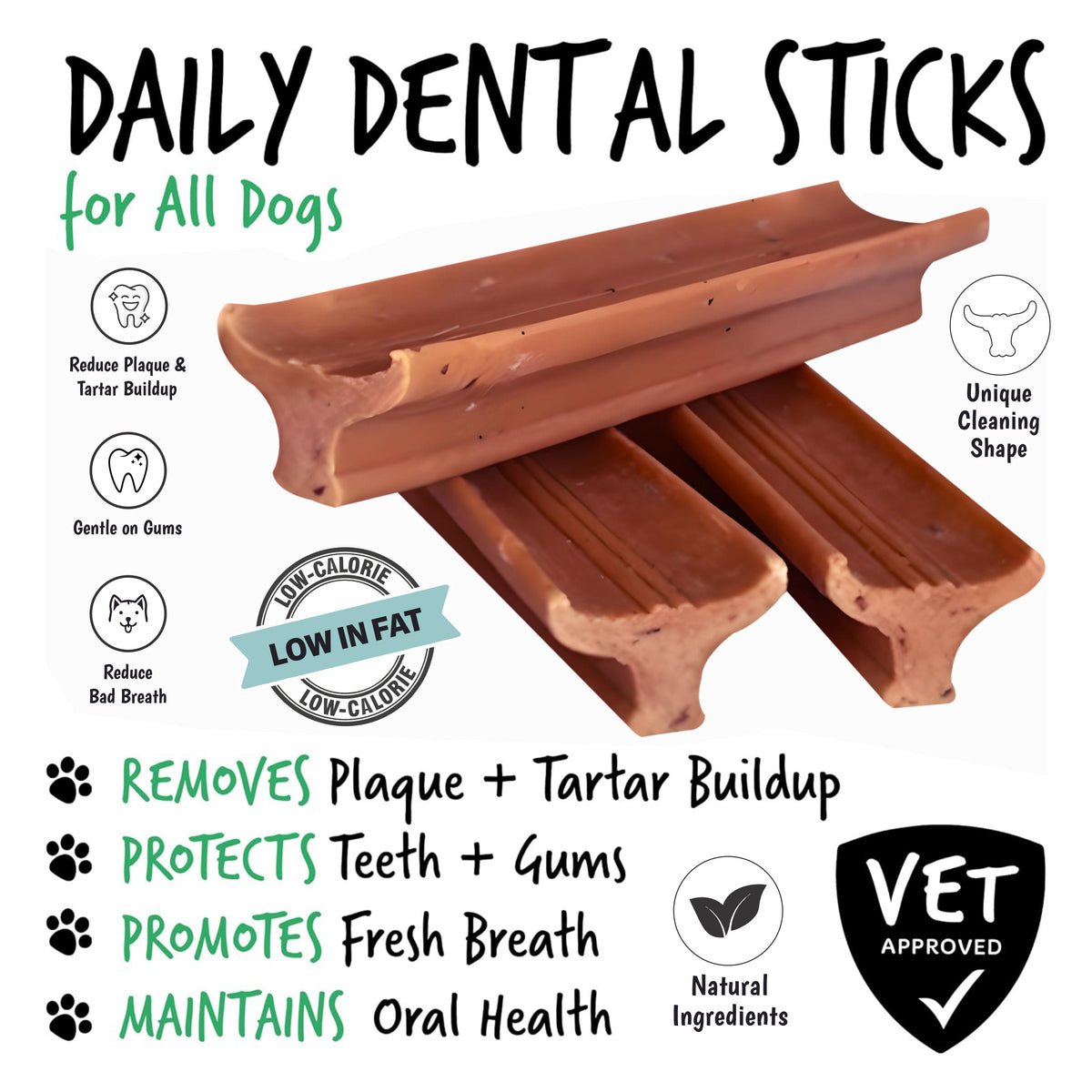 Gently Dently Salmon Dental Treats for Dogs | 175g product image