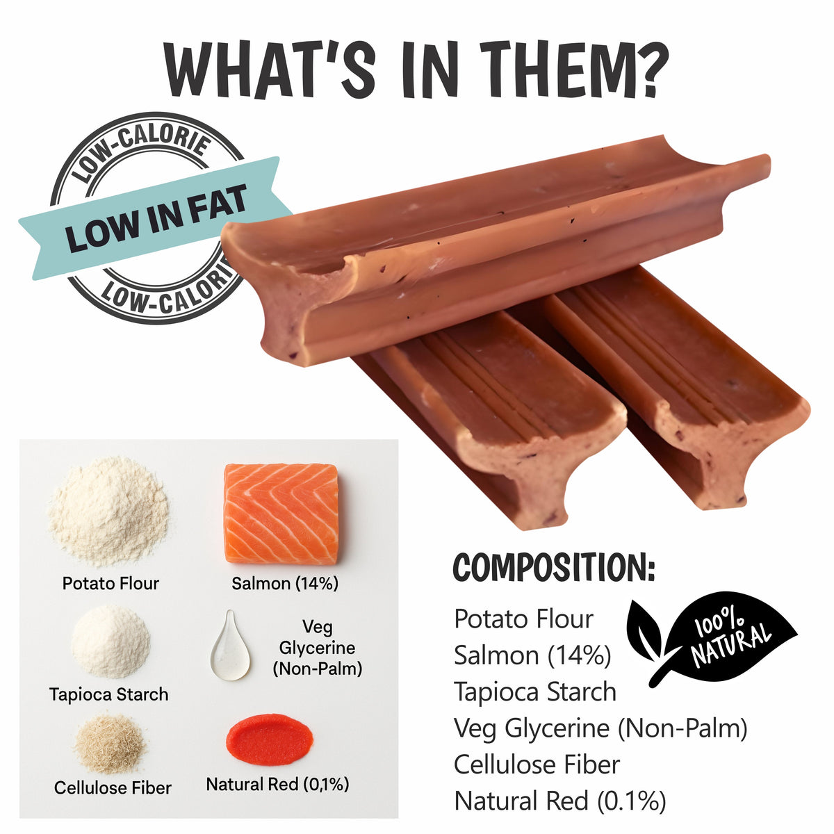 Gently Dently Salmon Dental Treats for Dogs | 175g product image