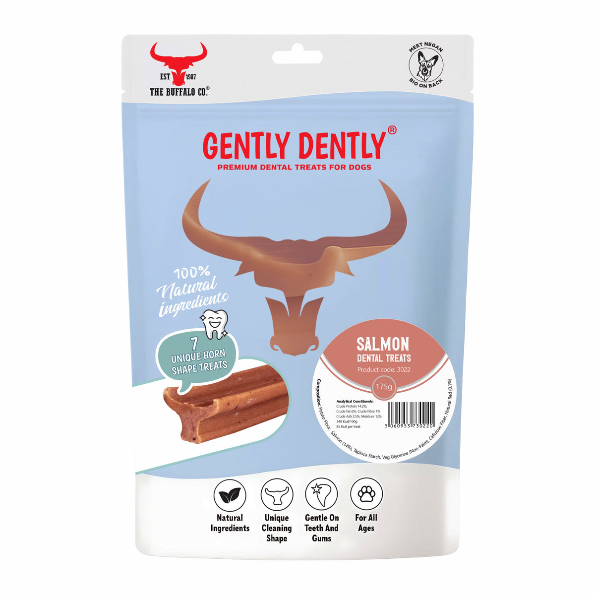 Gently Dently Salmon Dental Treats for Dogs | 175g product image