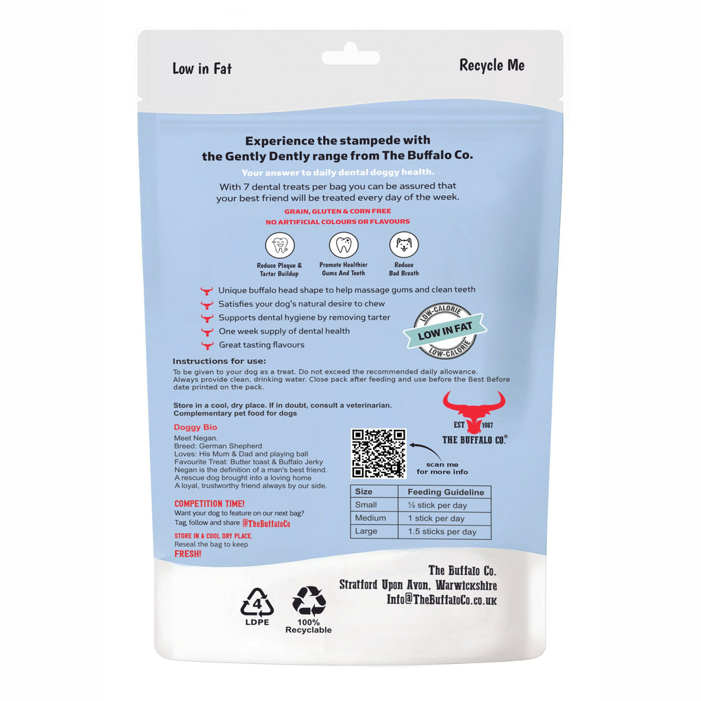 Gently Dently Apple & Banana Dental Treats for Dogs | 175g product image