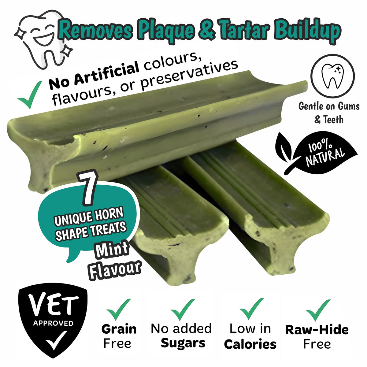 Gently Dently Fresh Breath Mint Dental Treats for Dogs | 175g product image