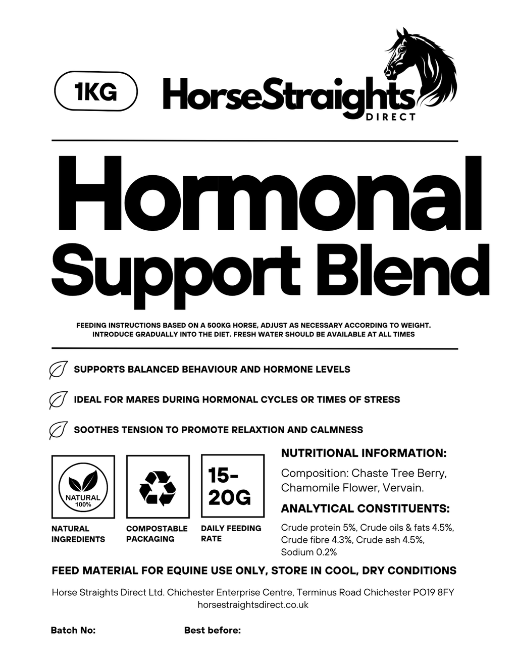 Hormonal Support Blend for Mares - image 3 - Wellbeing Pets