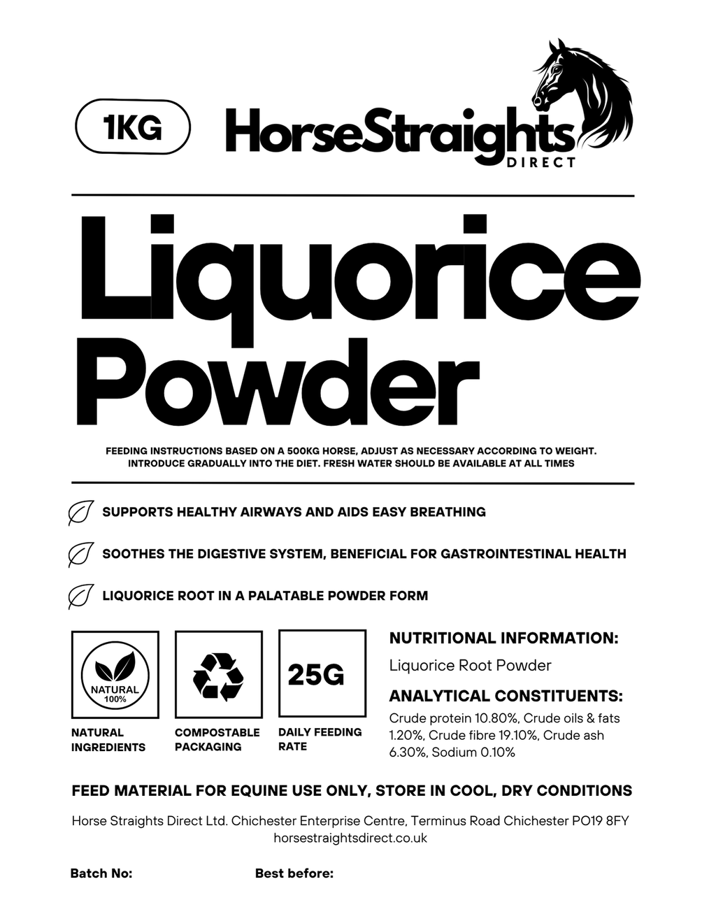 Liquorice Powder for Horses - image 3 - Wellbeing Pets