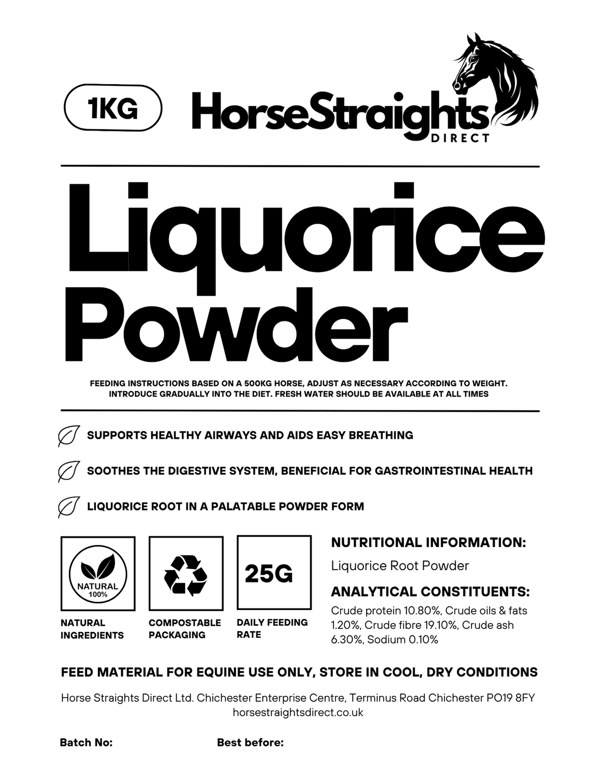 Liquorice Powder for Horses - image 3 - Wellbeing Pets