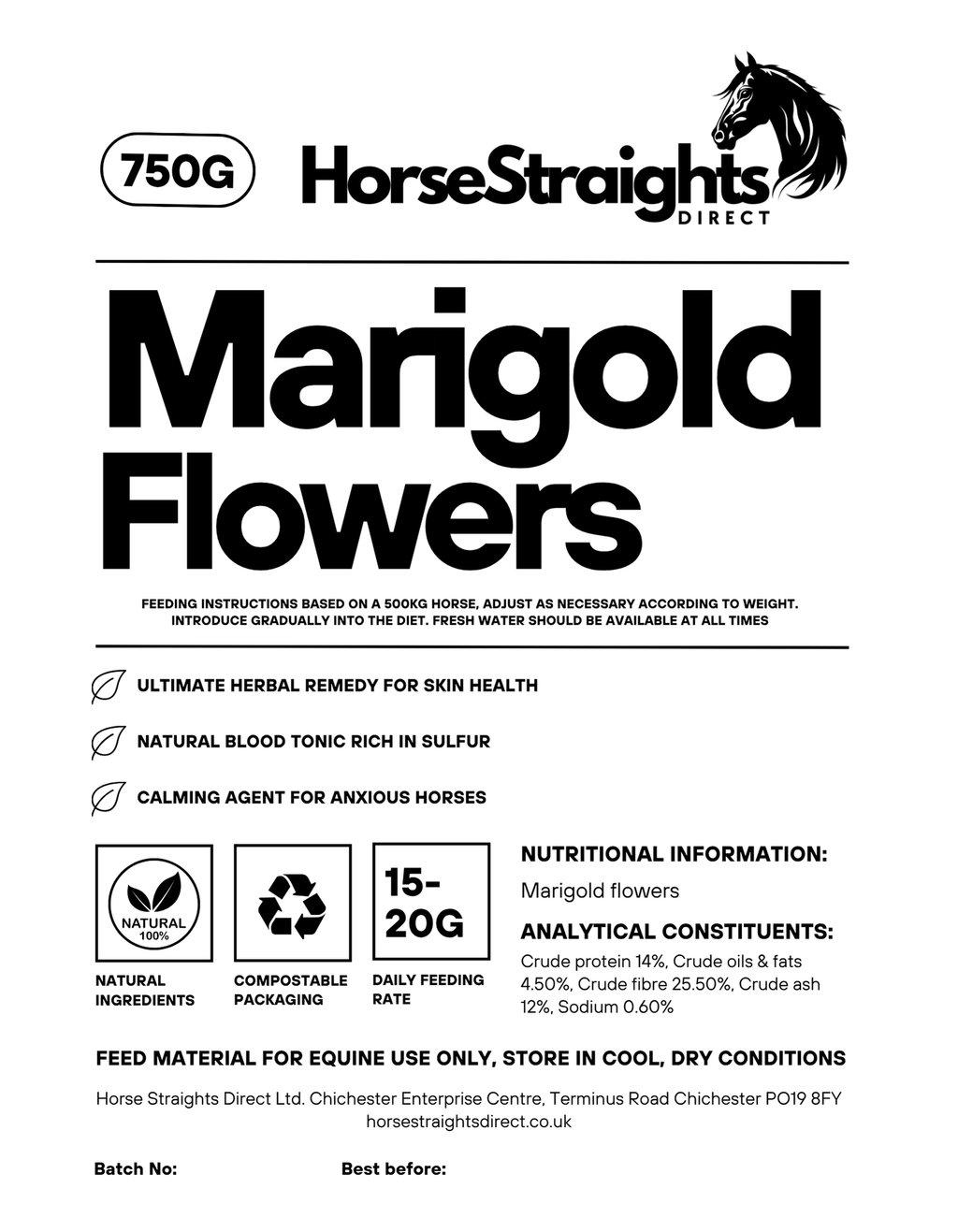 Marigold Flowers for Horses - image 3 - Wellbeing Pets