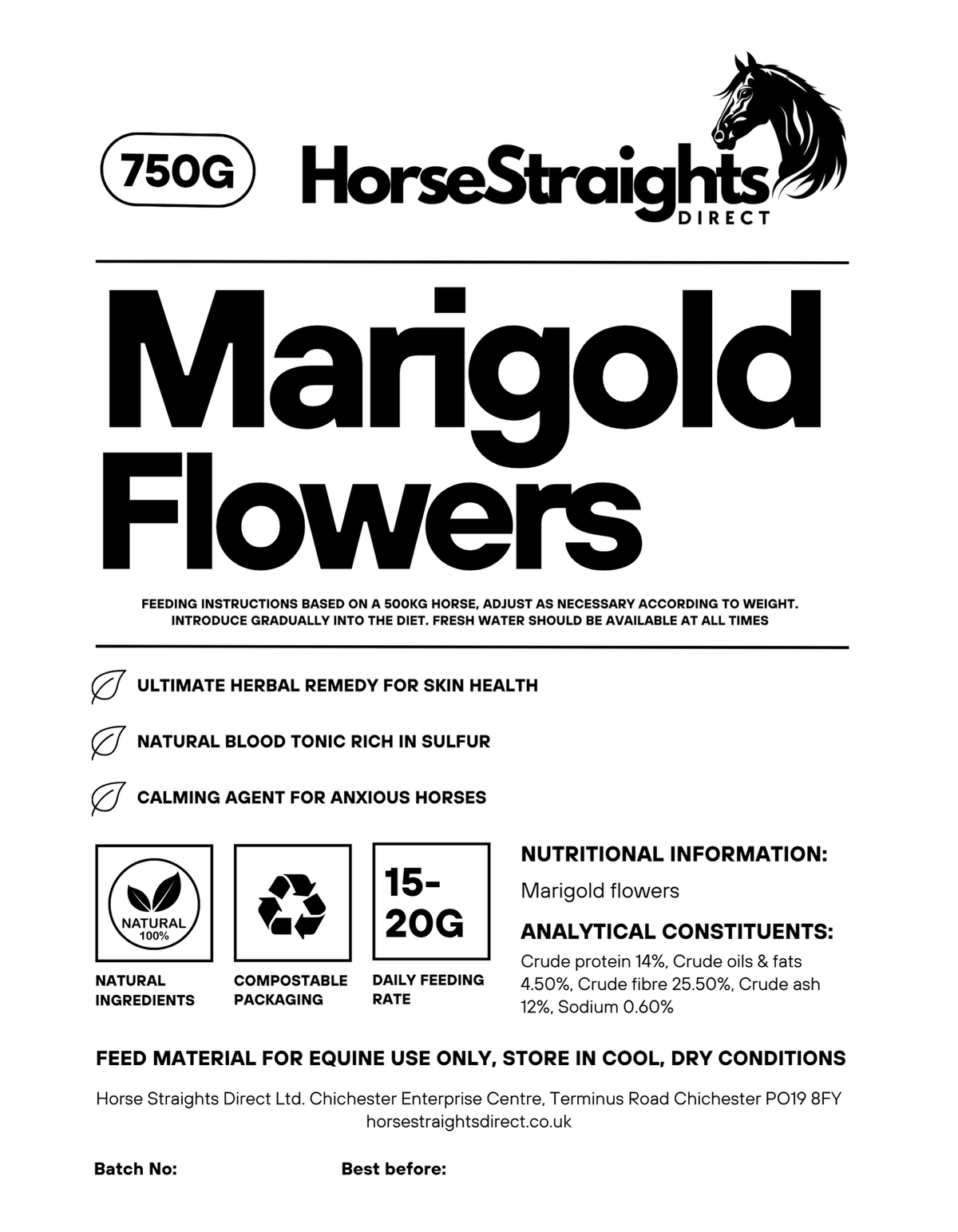 Marigold Flowers for Horses - image 3 - Wellbeing Pets