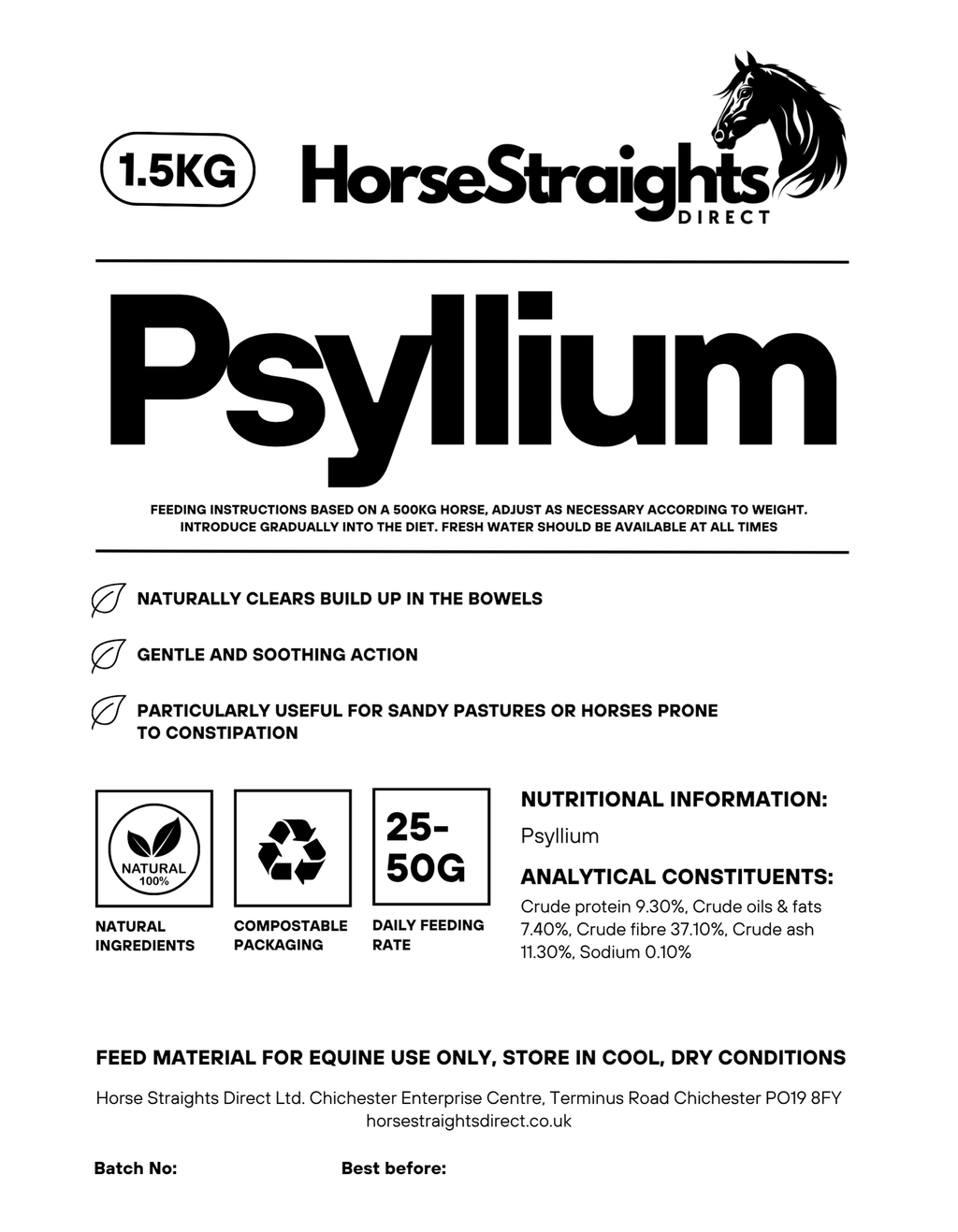 Psyllium for Horses | Digestive Fibre