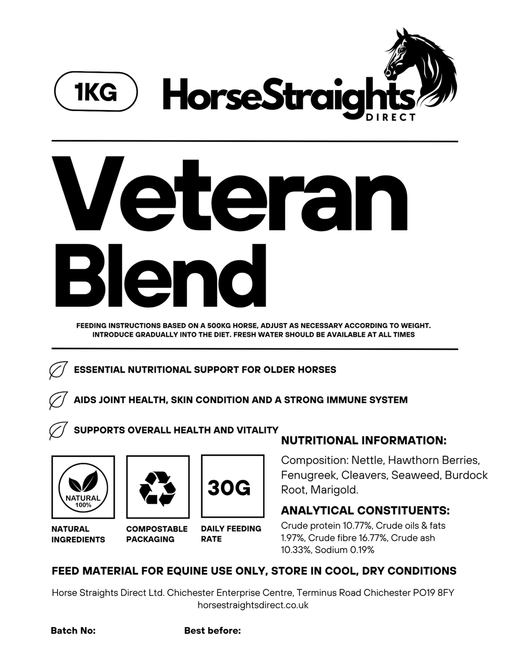 Veteran Blend for Horses | Senior Horse Support - image 3 - Wellbeing Pets