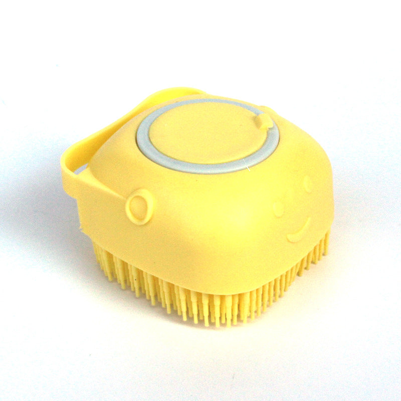 Silicone Shampoo-Dispensing Bath Brush for Dogs & Cats product image