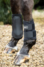 Double Locking Brushing Boots - Black - Wellbeing Pets