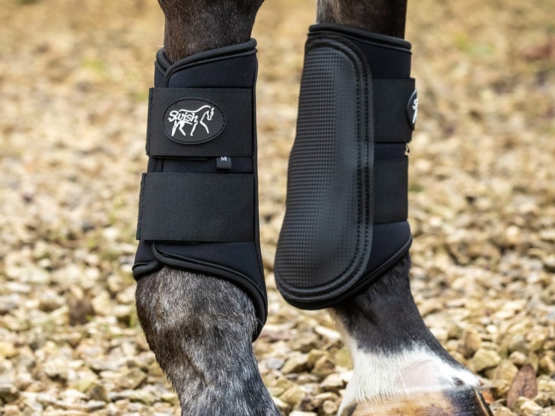Double Locking Brushing Boots - Black - image 4 - Wellbeing Pets