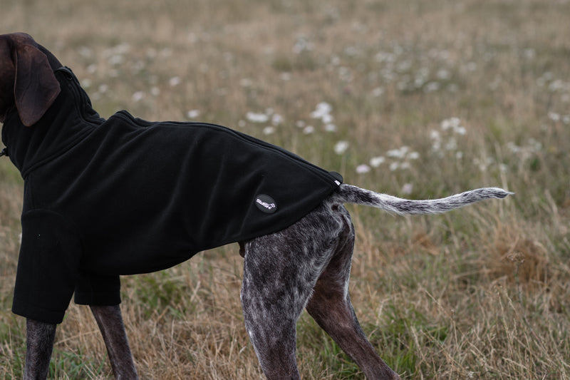 Wide Fit Fleece Dog Jumper - Black