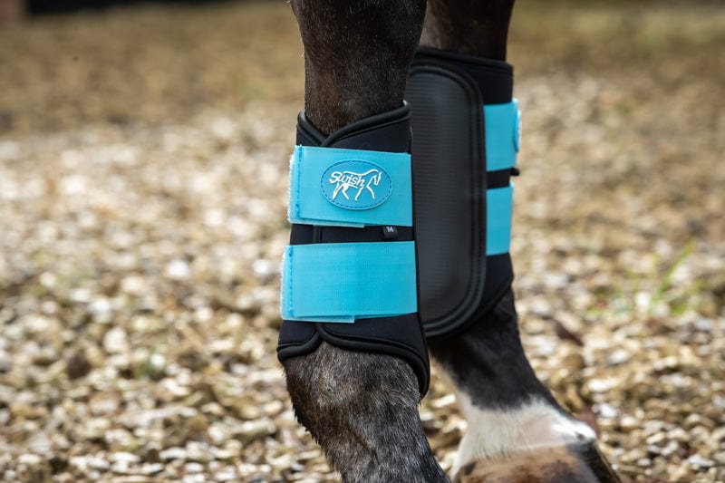 Double Locking Brushing Boots - Blue - image 4 - Wellbeing Pets