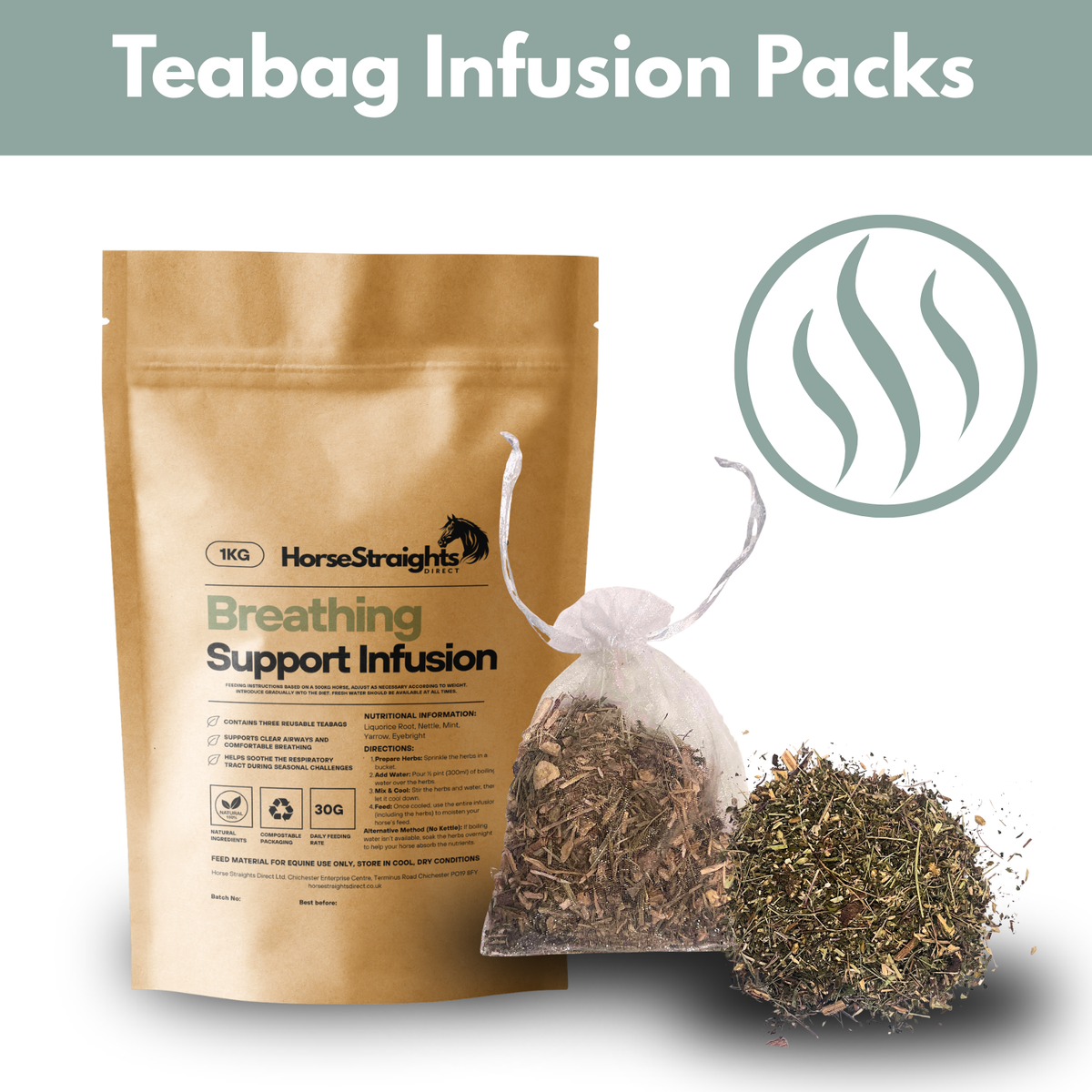 Breathing Support Infusion for Horses - Wellbeing Pets