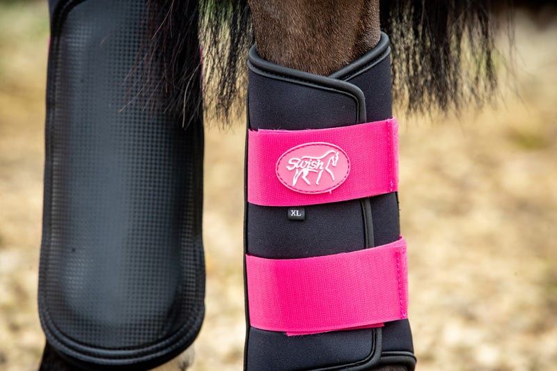 Double Locking Brushing Boots - Pink