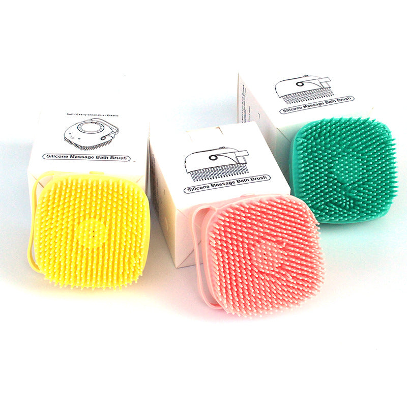Silicone Shampoo-Dispensing Bath Brush for Dogs & Cats product image