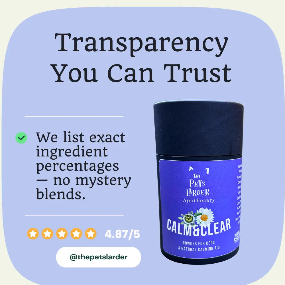 Calm & Clear Herbal Calming Powder for Dogs by The Pets Larder – image 8