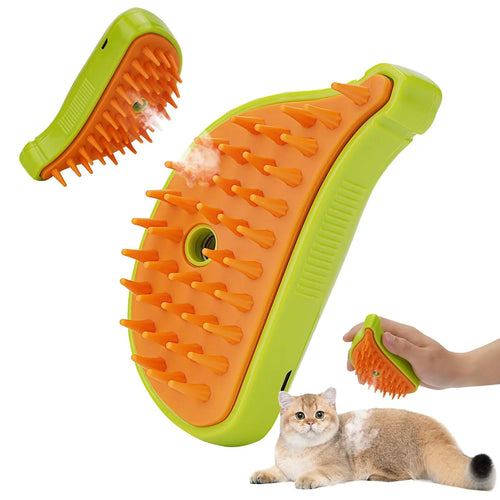 3-in-1 Steam Grooming Brush for Dogs & Cats product image