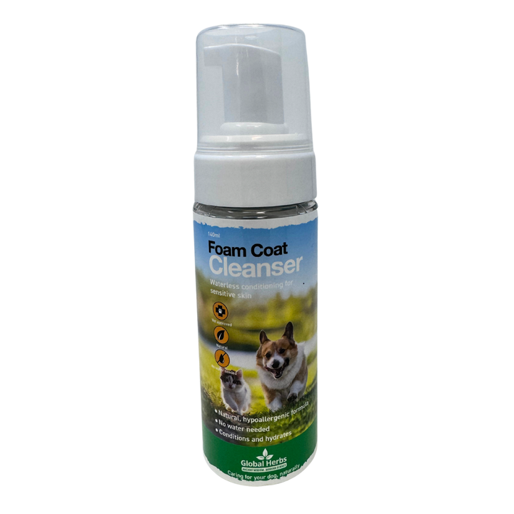Global Herbs Foam Coat Cleanser for Dogs | 140ml