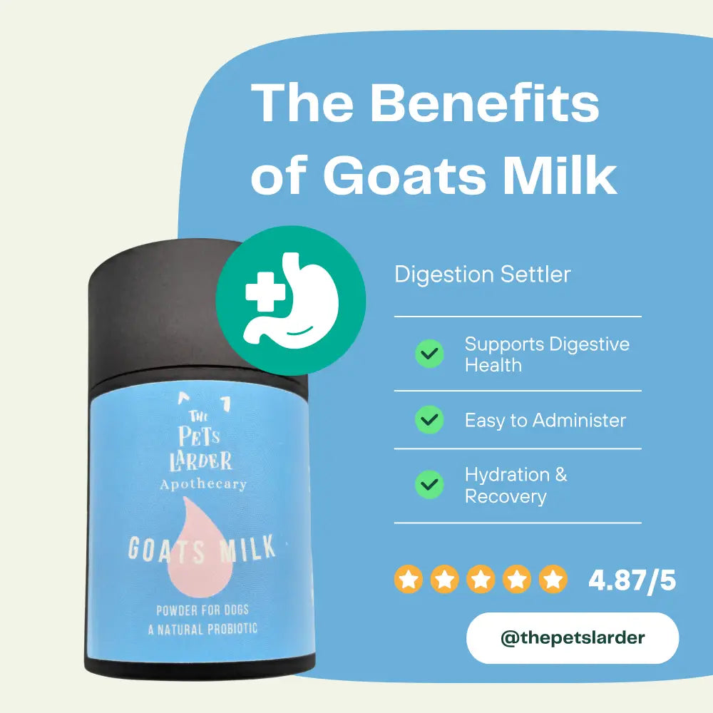 Goat's Milk Powder for Dogs | Digestive Support by The Pets Larder – image 2
