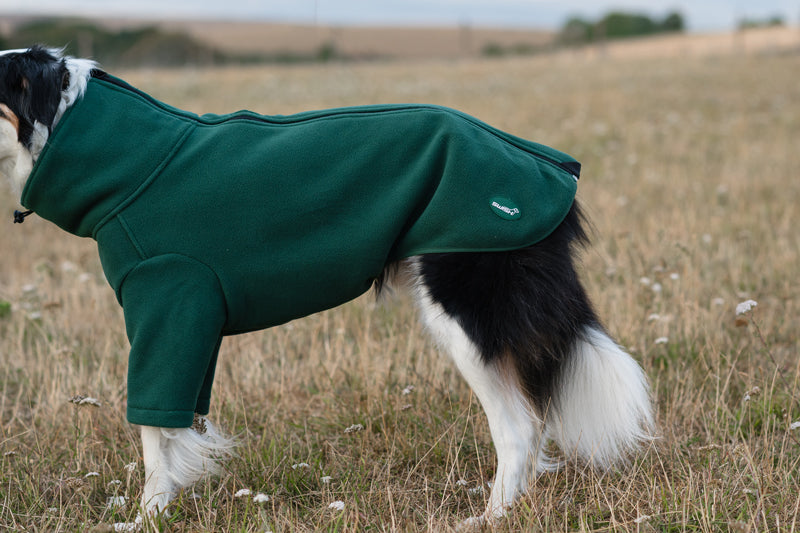 Wide Fit Fleece Dog Jumper - Hunter Green