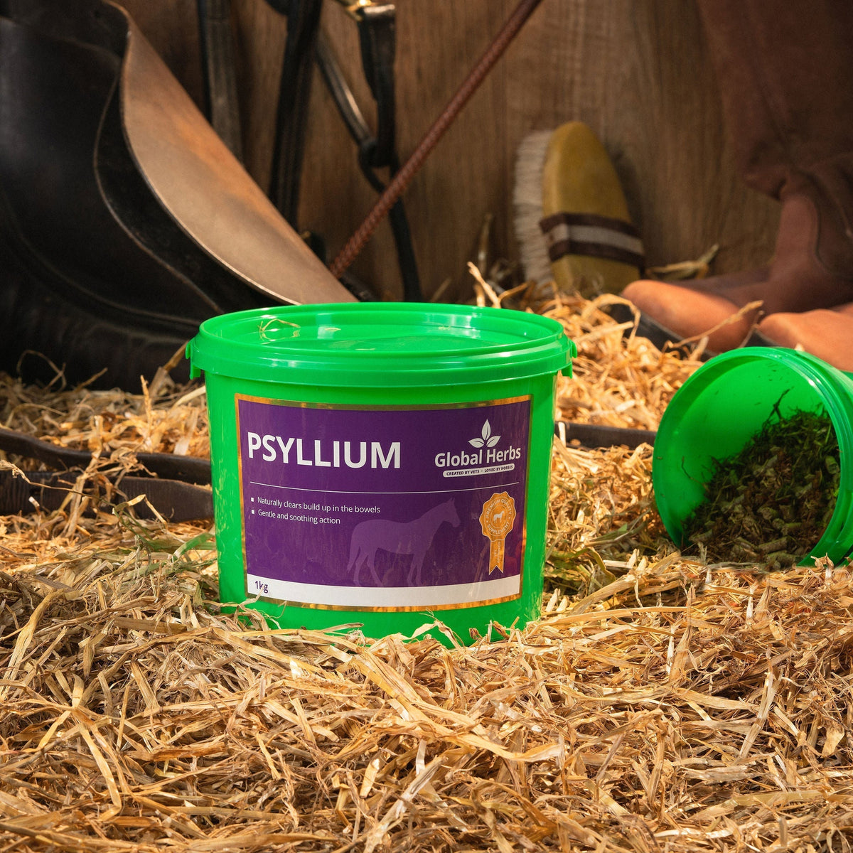 Psyllium 1kg - Global Herbs - product image - Wellbeing Pets