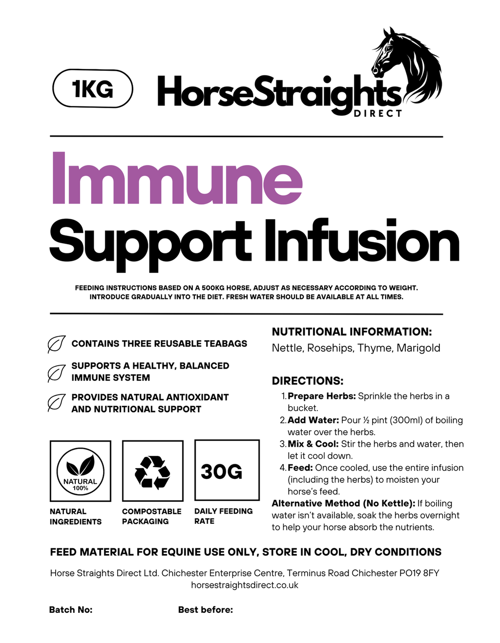 Immune Support Infusion for Horses - image 2 - Wellbeing Pets