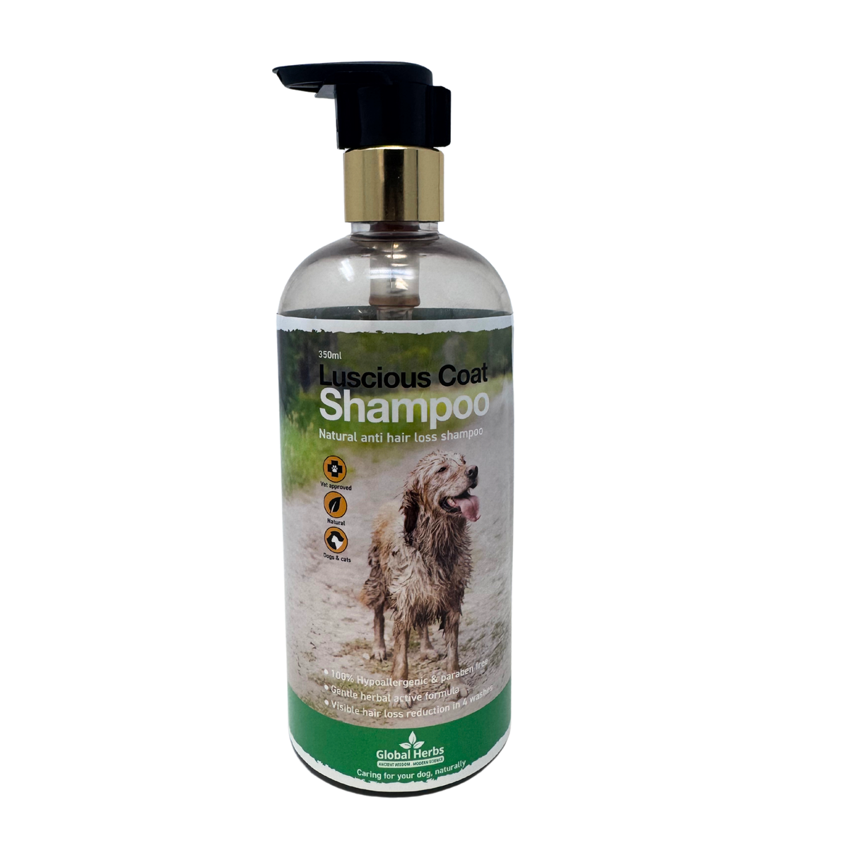 Global Herbs Luscious Coat Shampoo for Dogs | 350ml product image