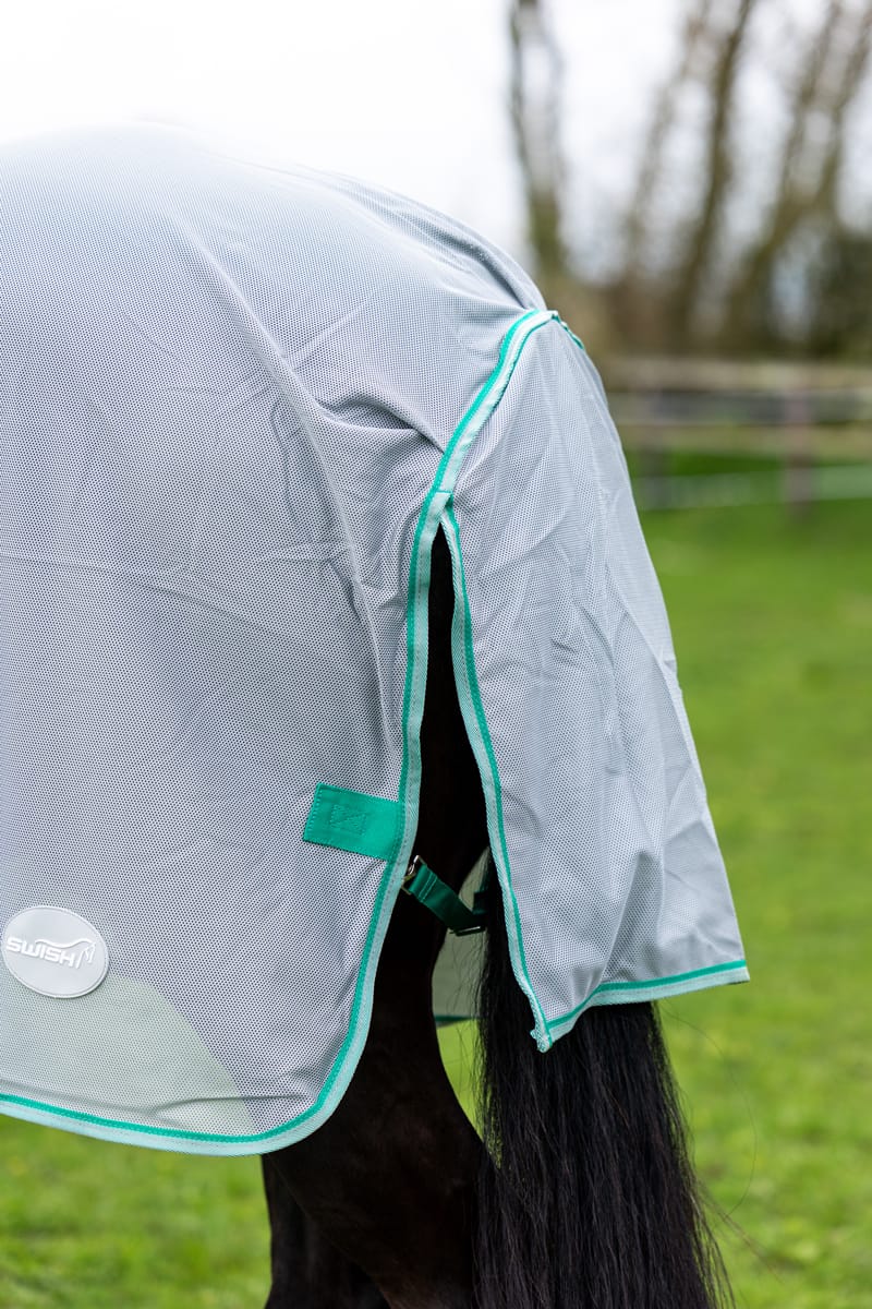 Mesh Fly Rug - Grey/Green