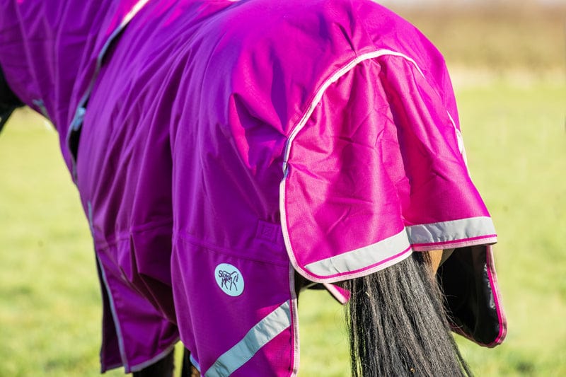 50g Detachable Neck Turnout Rug - Mulberry