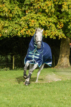 0g Detachable Neck Turnout Rug - Navy - image 4 - Wellbeing Pets