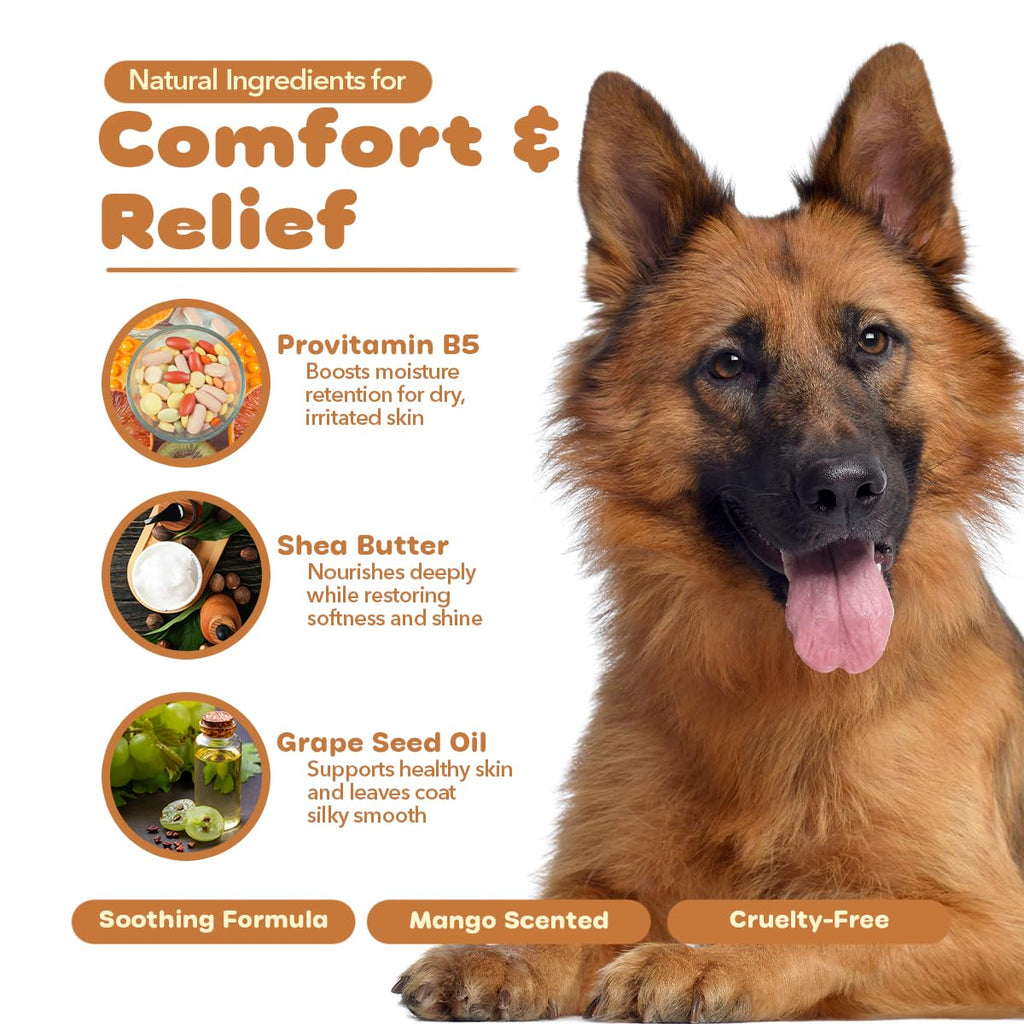 P.E.T. Scratchiez Soothing Oatmeal & Aloe Conditioner for Dogs & Cats — Mango Coconut, 16 oz product image