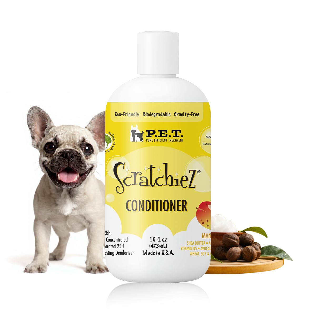 P.E.T. Scratchiez Soothing Oatmeal & Aloe Conditioner for Dogs & Cats — Mango Coconut, 16 oz product image