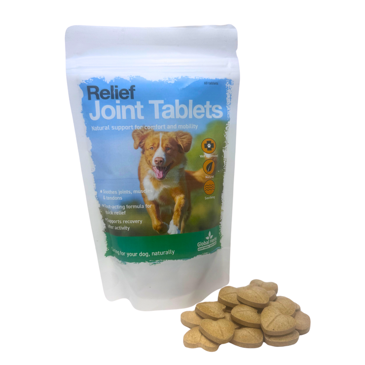 Global Herbs Relief Tablets for Dogs | 60 Tablets