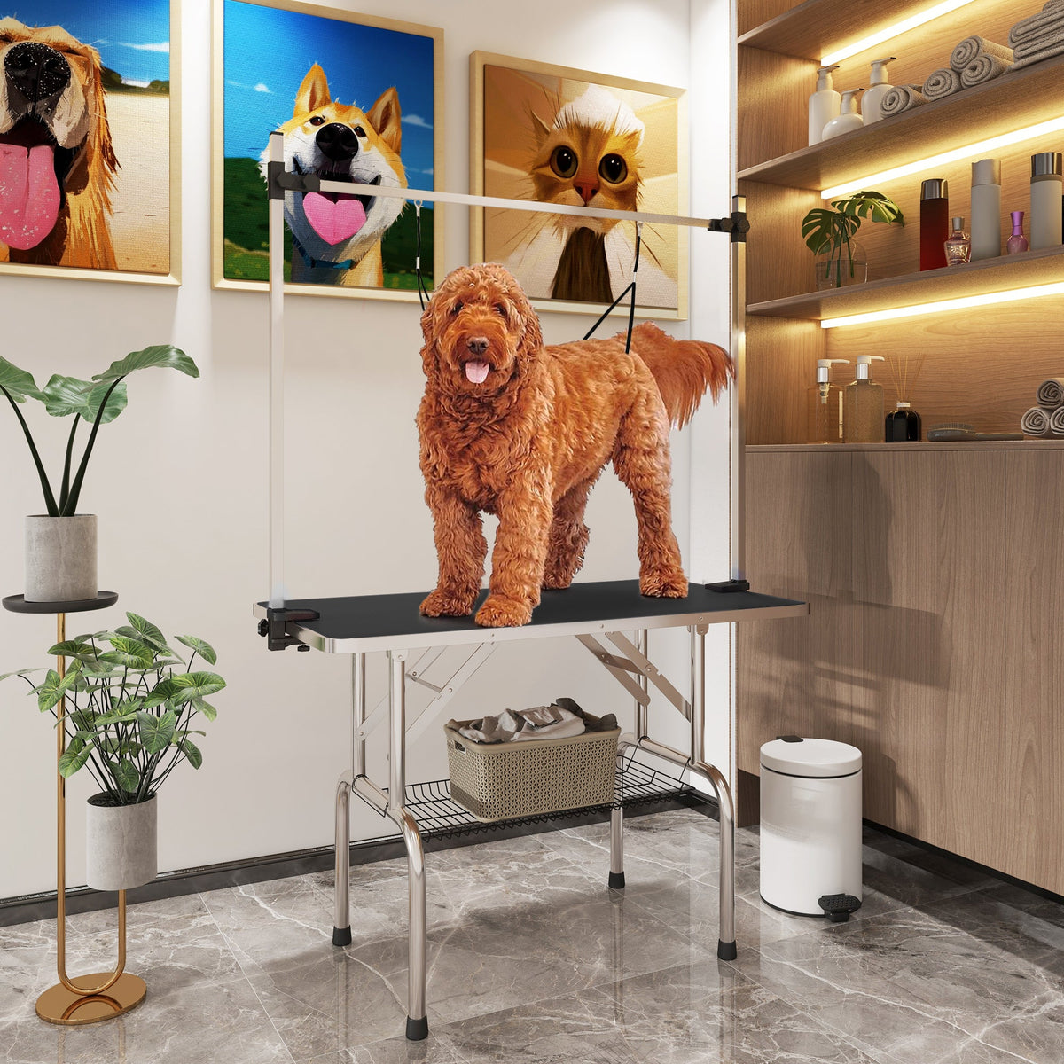 PawHut Adjustable Pet Grooming Table | 107cm product image