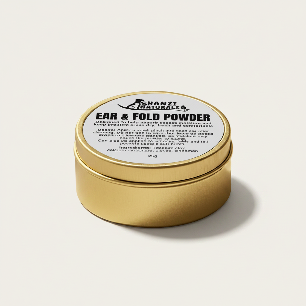 Ear & Fold Powder for Dogs & Cats by Shanzi Naturals